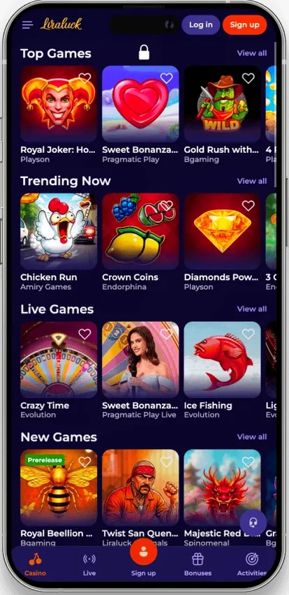 Liraluck — Liraluck Casino Übersicht